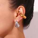 Pearls and White Diamonds Drop Earrings