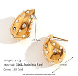 Pearls and White Diamonds Drop Earrings