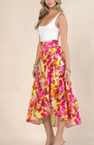 ABSTRACT PRINT WRAP SKIRT