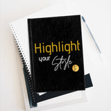 Highlight your Style (Black) - Journal - Blank