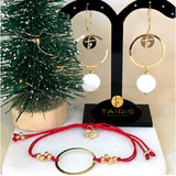 Aretes- GOLD/SILVER CIRCLE (SHELL)