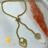 Pulsera ajustable - Lock & Heart