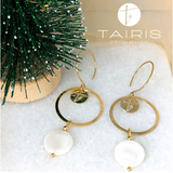 Aretes- GOLD/SILVER CIRCLE (SHELL)