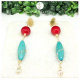 Aretes - RED JADE