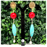 Aretes - RED JADE