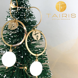 Aretes- GOLD/SILVER CIRCLE (SHELL)