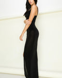 FRONT CUTOUT MAXI DRESS