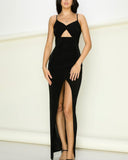 FRONT CUTOUT MAXI DRESS