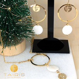 Aretes- GOLD/SILVER CIRCLE (SHELL)
