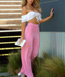 BLUSH CRINKLE PALAZZO