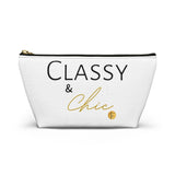 Classy & Chic- Accessory Pouch w T-bottom