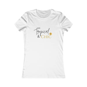 TROPICAL & CHIC- (white) Women's Favorite Tee