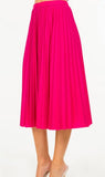 CLASSIC PLEATED MIDI SKIRT