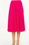 CLASSIC PLEATED MIDI SKIRT