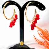 Aretes- CORAL HOOPS