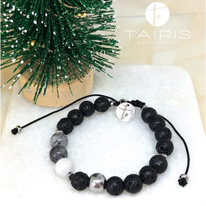 Men Bracelet - BLACK LAVA